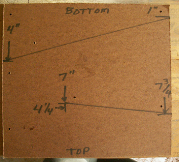 Cut the hardboard into 11 inch long pieces