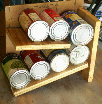 Can Rack with one side removed
